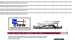 Desktop Screenshot of clowmarine.com.au